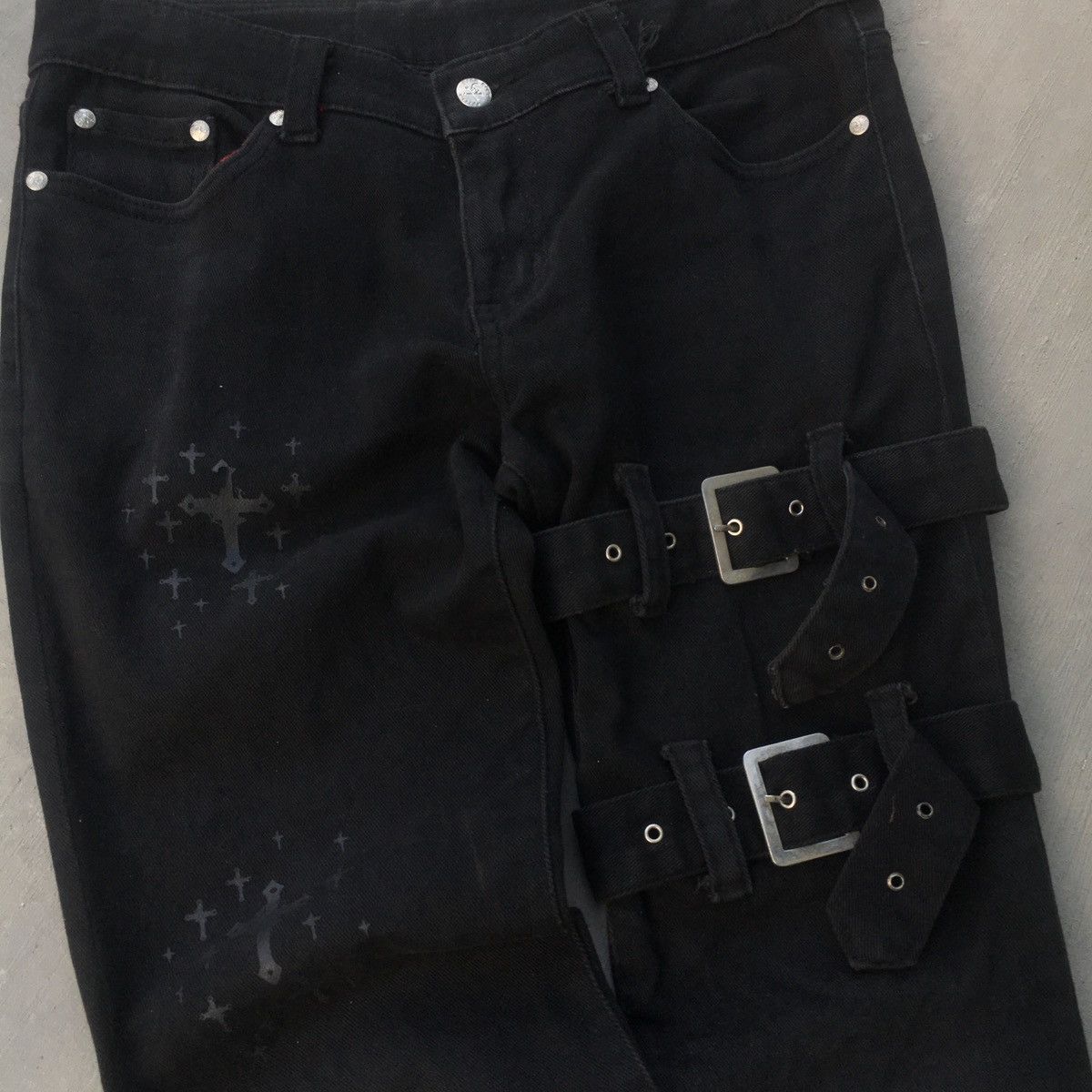 If Six Was Nine Hiderock bondage flare pants Size US 33 - 5 Thumbnail