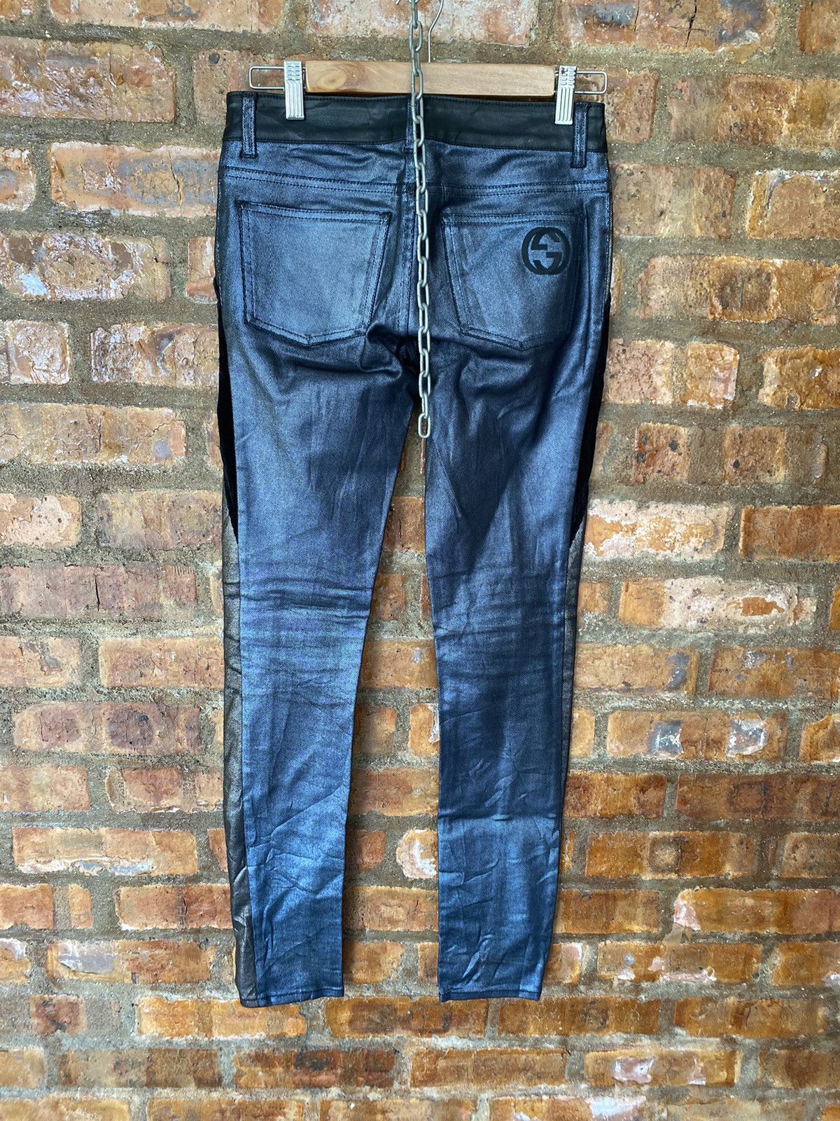 Gucci SS06 Gucci Wax Coated pants Size 28" / US 6 / IT 42 - 11 Thumbnail