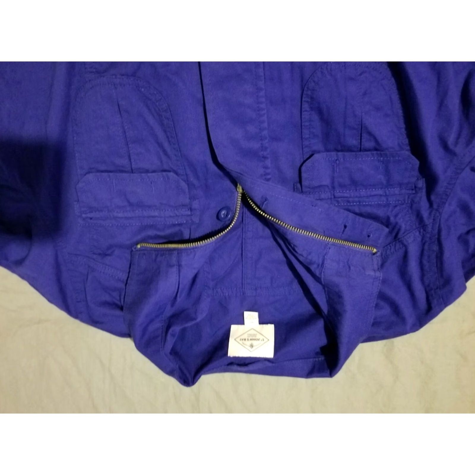 Vintage Womens St. John's Bay Jacket XL Blue Size XL / US 12-14 / IT 48-50 - 2 Thumbnail