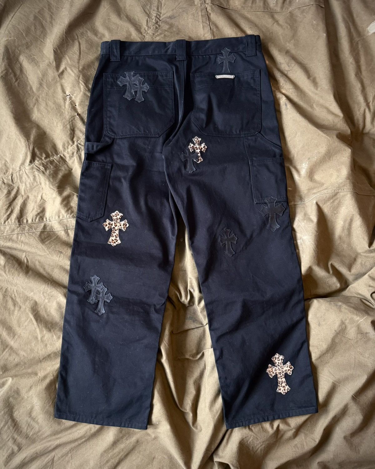 Chrome Hearts Chrome Hearts Double Knee Cross Patch Pants Size US 36 / EU 52 - 2 Thumbnail