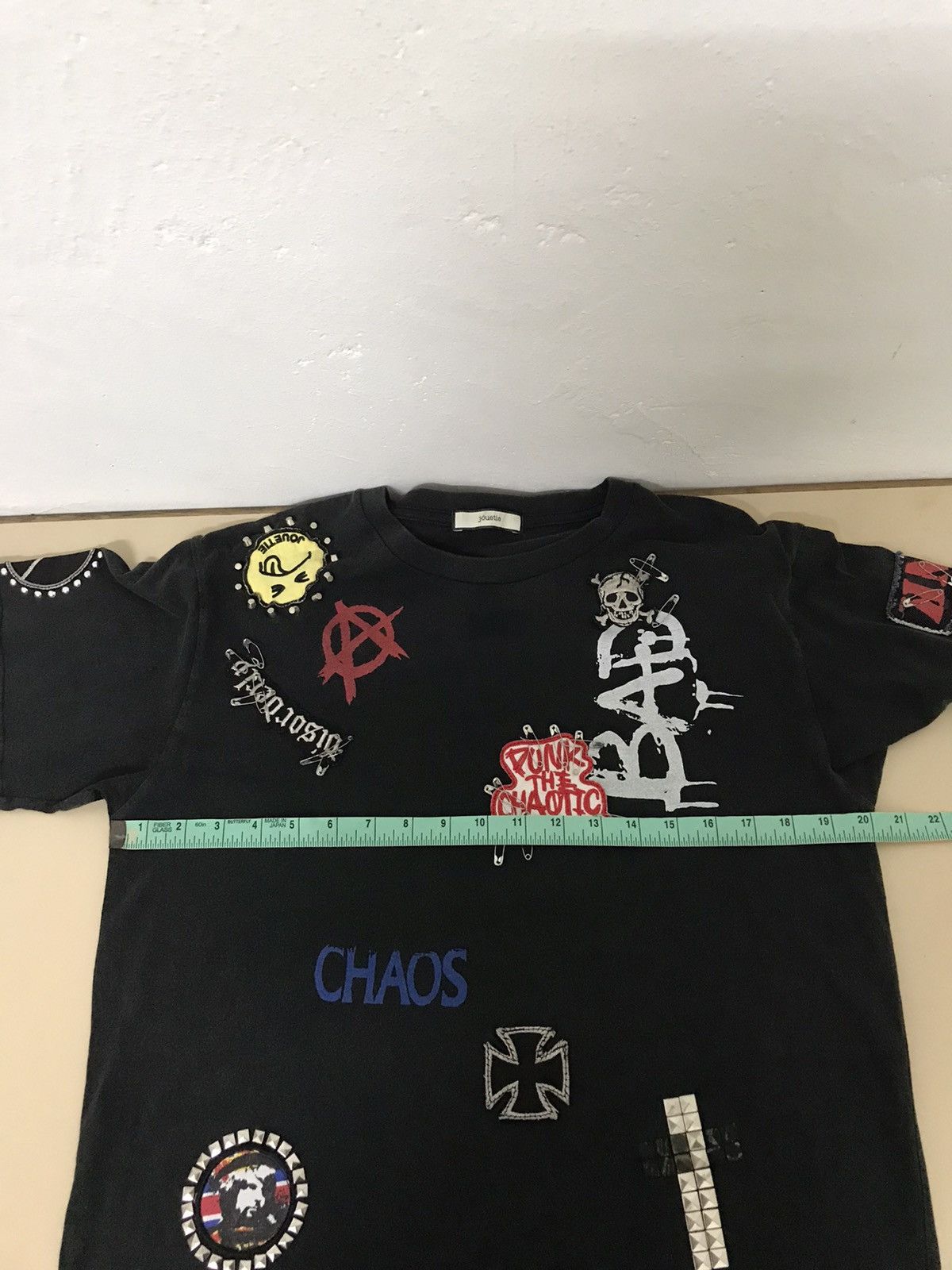 Anarchy Metal Studded Punked tee Goth Chaos