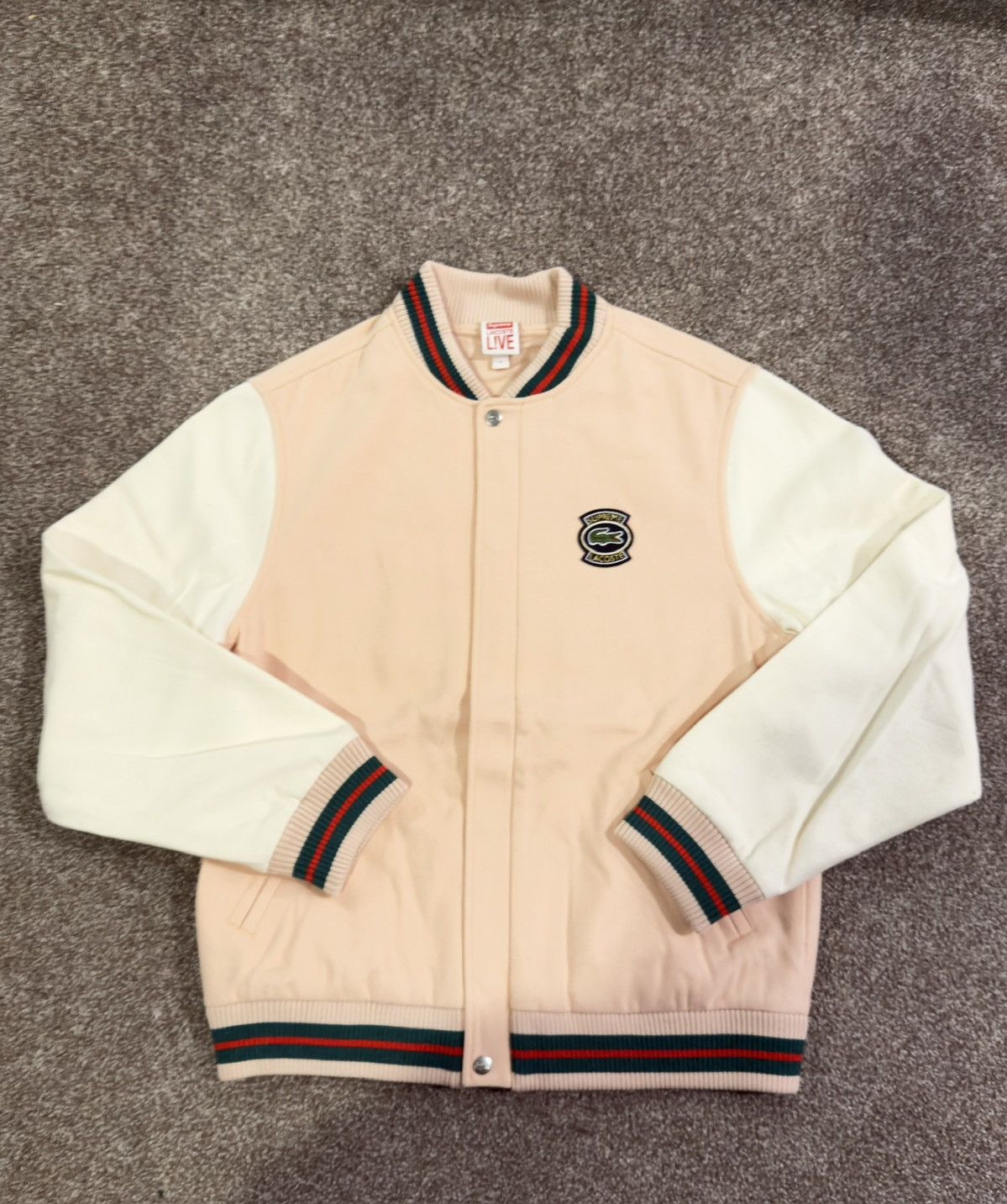 Lacoste × Supreme Supreme x Lacoste Wool Varsity Jacket Size US M / EU 48-50 / 2 - 10 Thumbnail