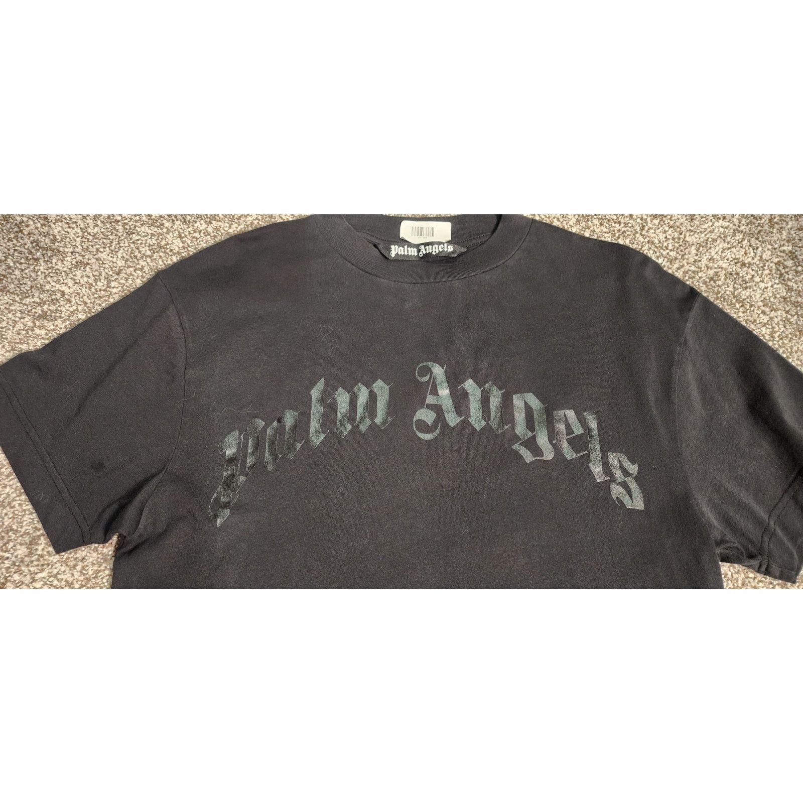 Palm Angels Authentic Palm Angels Curved Logo Black on Black Sm NWOT Size US S / EU 44-46 / 1 - 9 Thumbnail