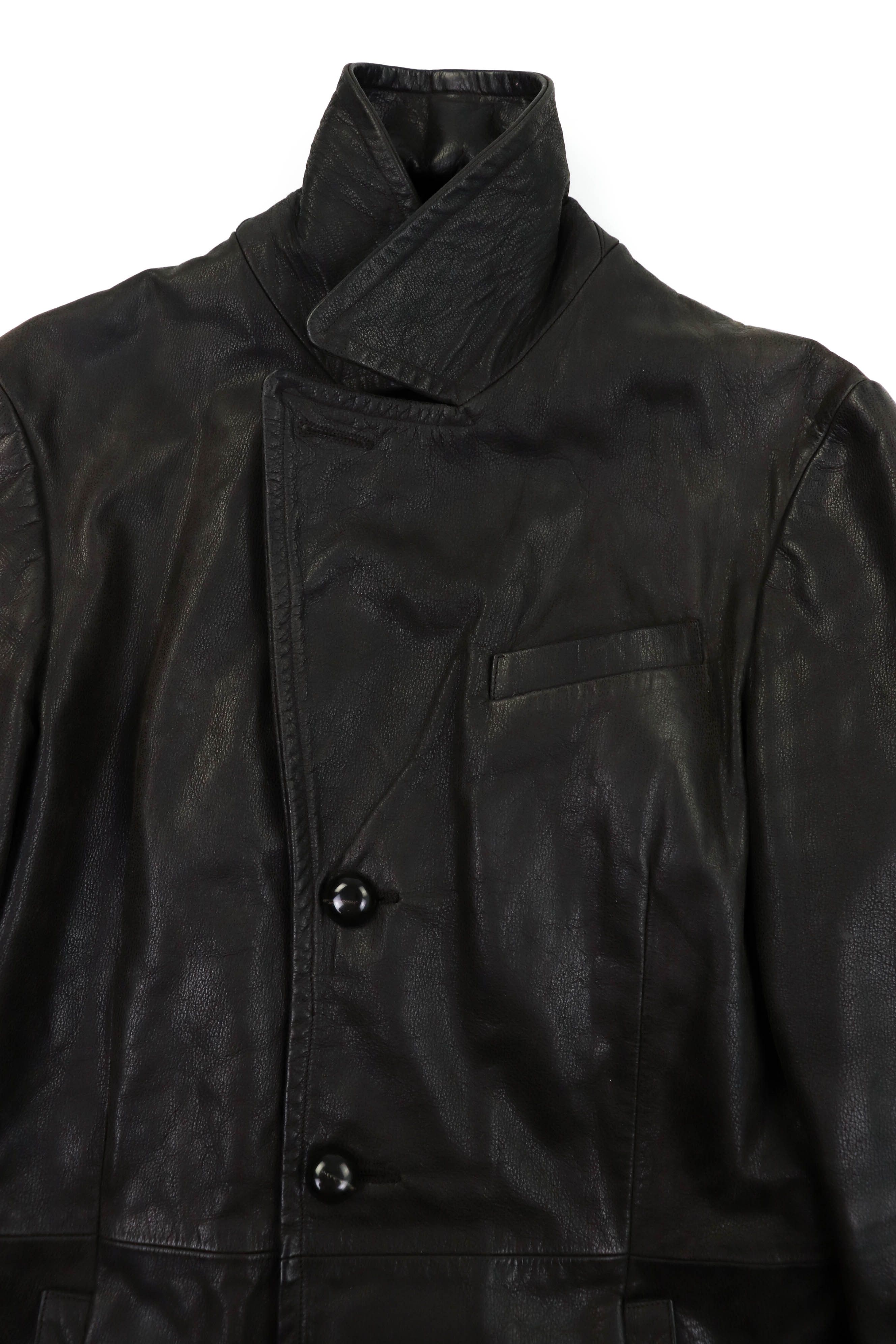Genuine Leather 2nd Skin by inde Dark Brown Heavy Leather Coat Jacket Size US M / EU 48-50 / 2 - 13 Thumbnail