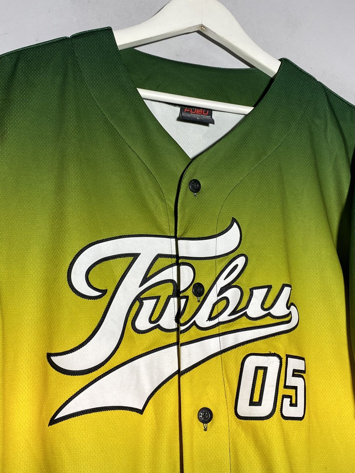 Fubu × Rap Tees × Vintage Vintage FUBU Baseball Jersey Shirt Big Logo Size US L / EU 52-54 / 3 - 5 Thumbnail