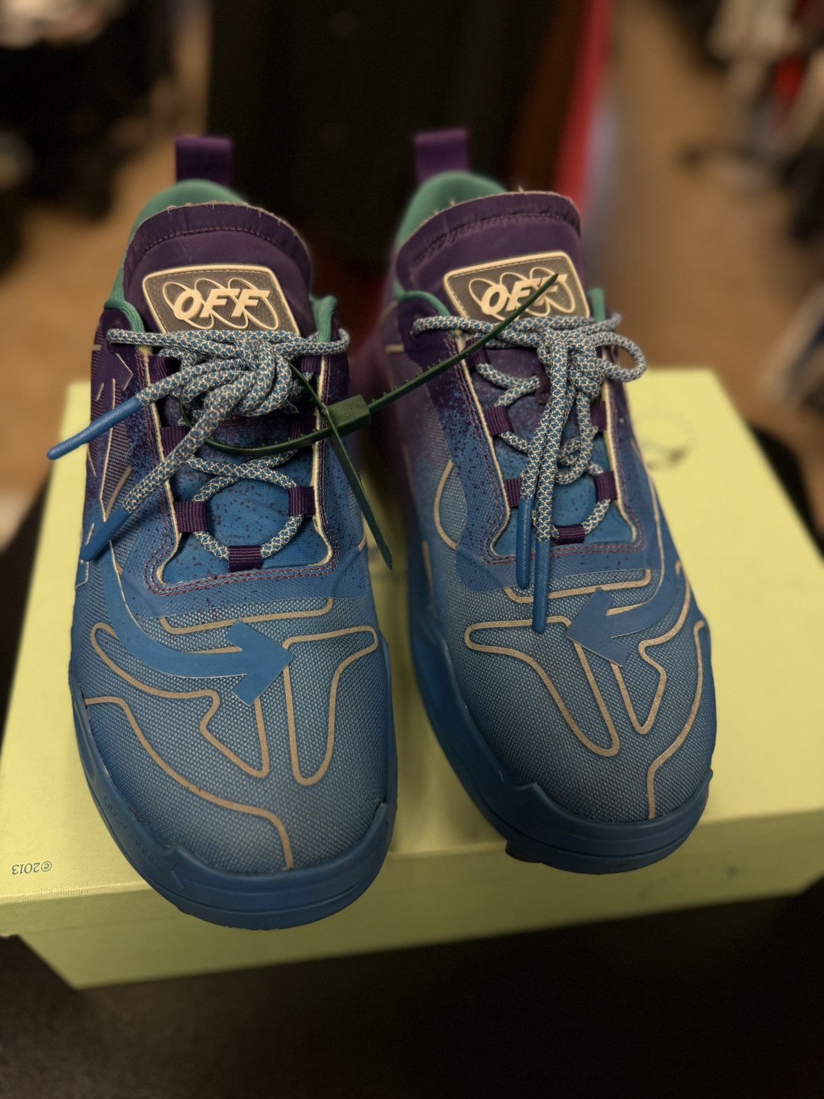 Off-White Off White ODYS 1000 Purple Blue $850 Retail 44EU/11US Size US 11 / EU 44 - 9 Thumbnail