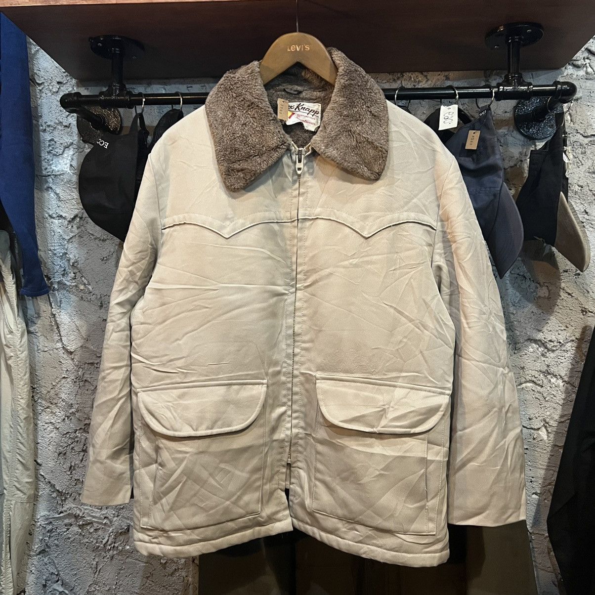 Vintage 70’s FoxKnapp sportswear sherpa lined western rancher jacket Size US L / EU 52-54 / 3 - 1 Thumbnail