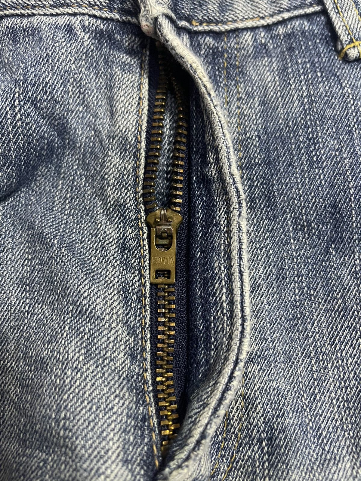Edwin × Japanese Brand Edwin Selvedge Distressed Jeans (14) Size US 36 / EU 52 - 12 Thumbnail