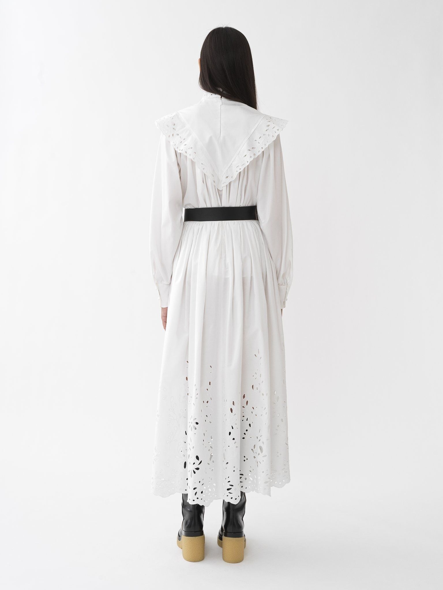 Chloe o1y0825 Maxi Skirt in White Size 30" / US 8 / IT 44 - 4 Thumbnail