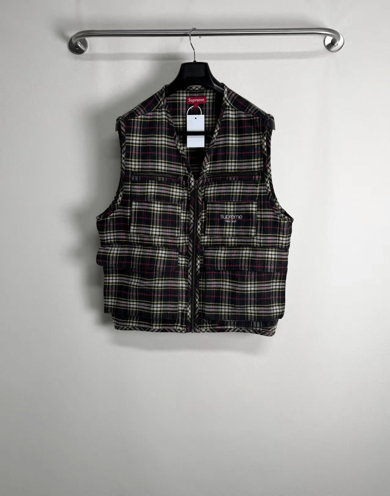 Supreme Supreme Leather Cargo Vest Black L | Grailed