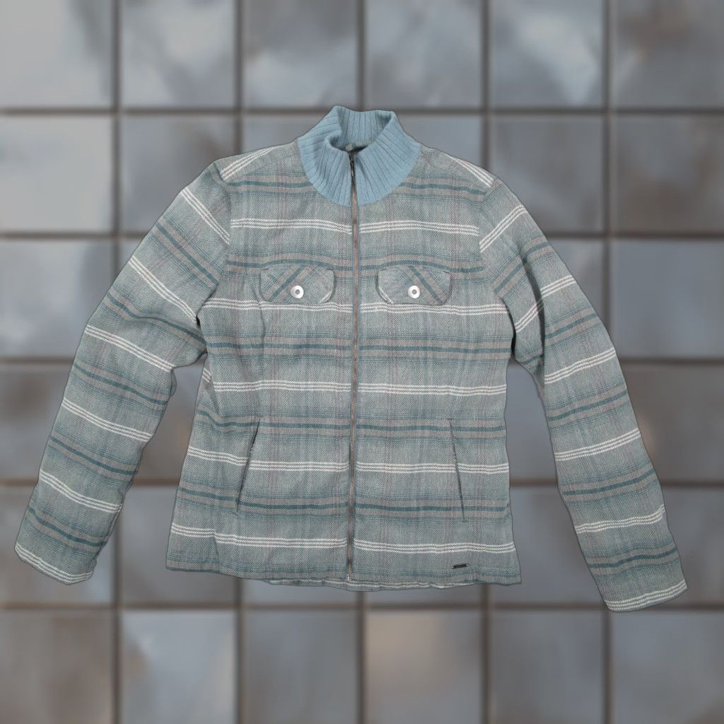 Prana PRANA Jacket Women M Blue Full Zip Down Pockets Size M / US 6-8 / IT 42-44 - 1 Thumbnail