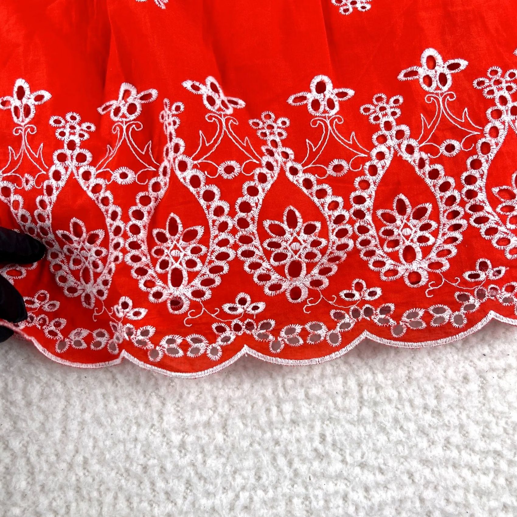 NYDJ NYDJ Swing Dress Womens Size 8 Orange Embroidered Beaded Sleeveless Lined Knee Length Fit & Flare Casual Party Wedding Size M / US 6-8 / IT 42-44 - 7 Thumbnail