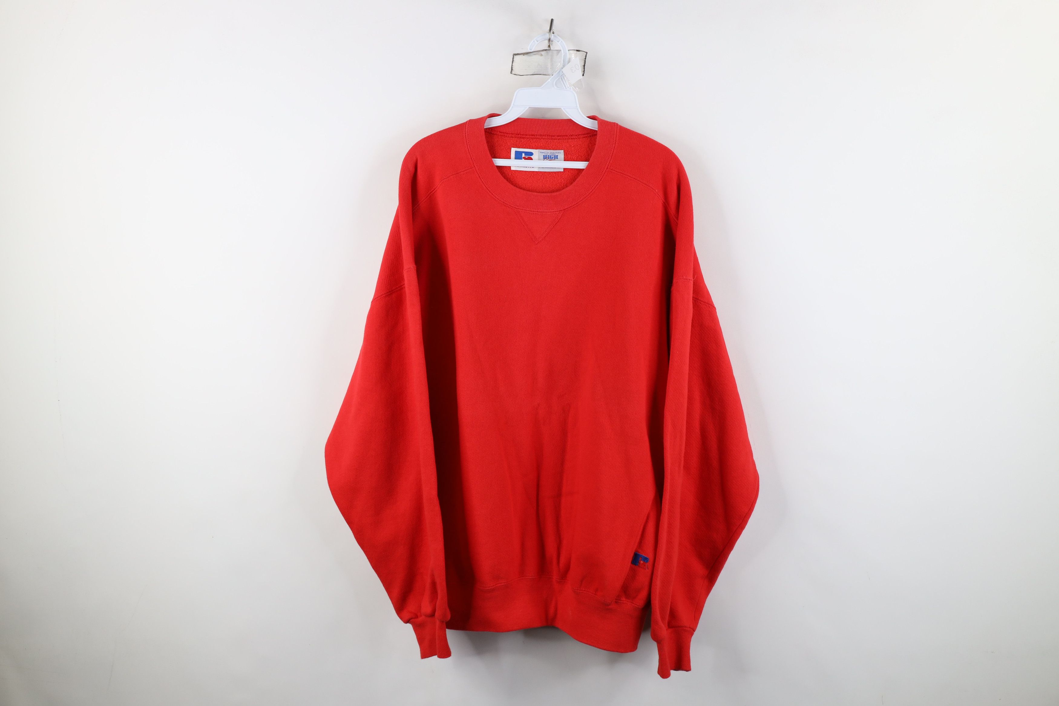Russell Athletic Vintage 90s Russell Athletic Crewneck Sweatshirt USA Red Size US XXL / EU 58 / 5 - 1 Thumbnail