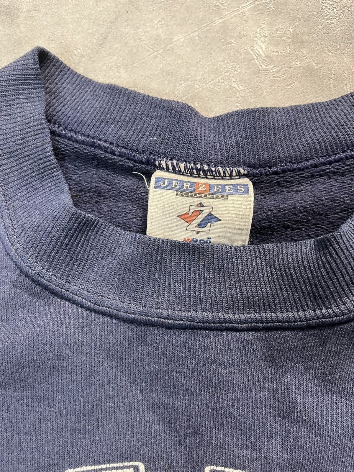 Vintage Vintage Thrashed US NAVY Jerzees sweatshirt Size US M / EU 48-50 / 2 - 6 Thumbnail
