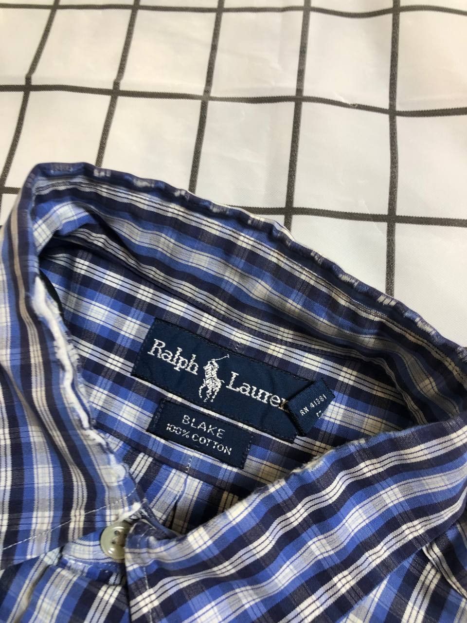 Polo Ralph Lauren Vintage Polo Ralph Lauren Plaid Button Up Shirt M Blake Size US M / EU 48-50 / 2 - 9 Thumbnail