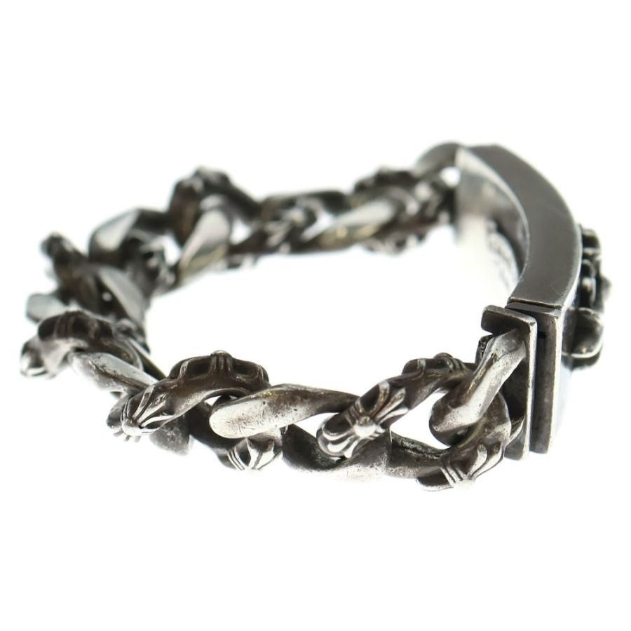 Chrome Hearts 11LINK Chrome Hearts Floral Fancy Link ID Bracelet Silver Size ONE SIZE - 3 Thumbnail