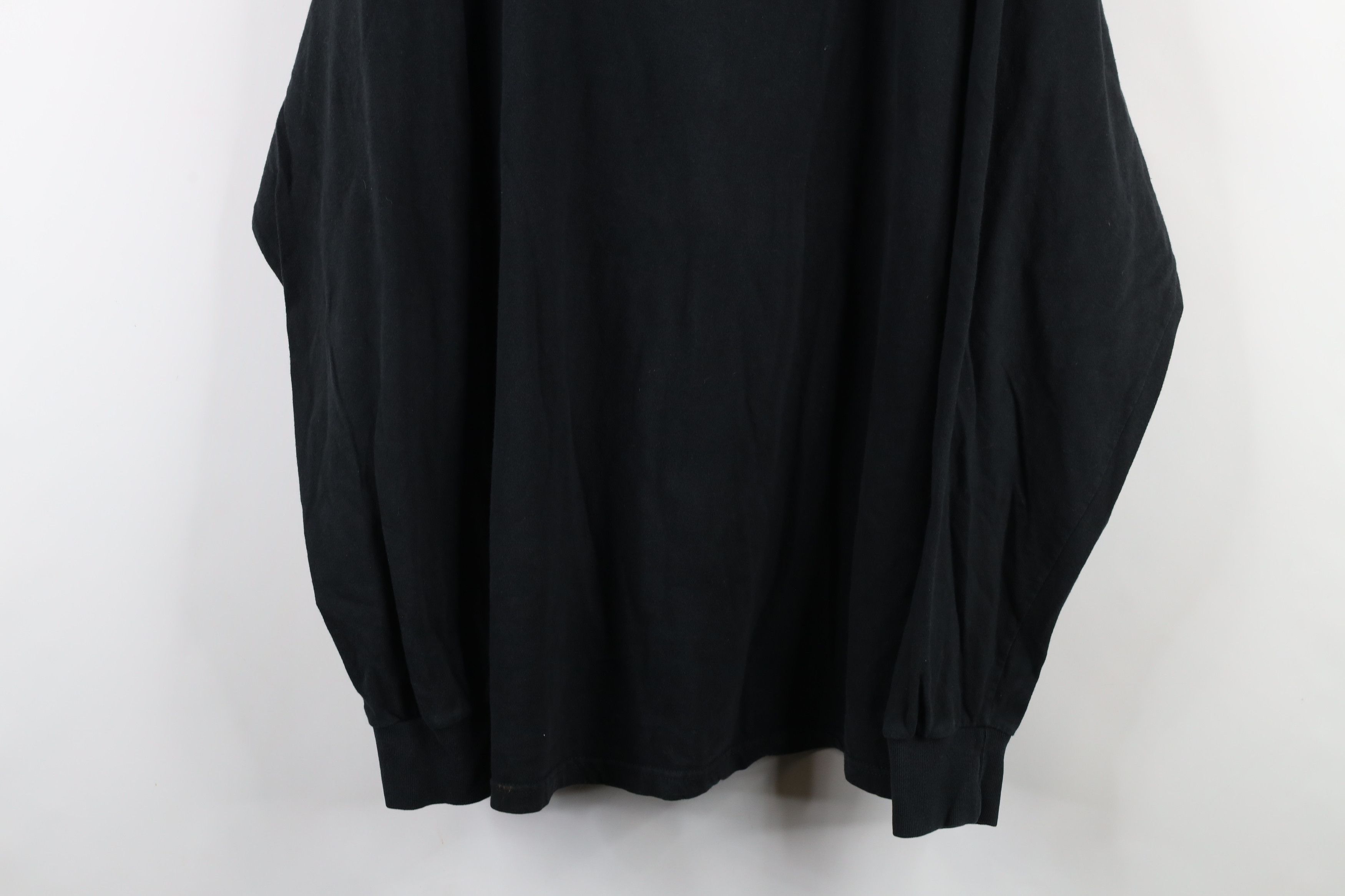 Vintage Vintage 90s Streetwear Cotton Long Sleeve T-Shirt Black Size US XXL / EU 58 / 5 - 3 Thumbnail