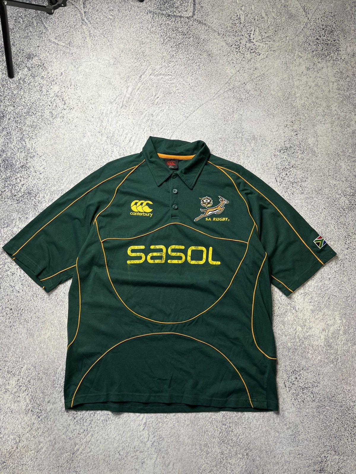Other SOUTH AFRICA Canterbury Home Rugby Jersey 2007 Union SASOL Size US L / EU 52-54 / 3 - 1 Thumbnail