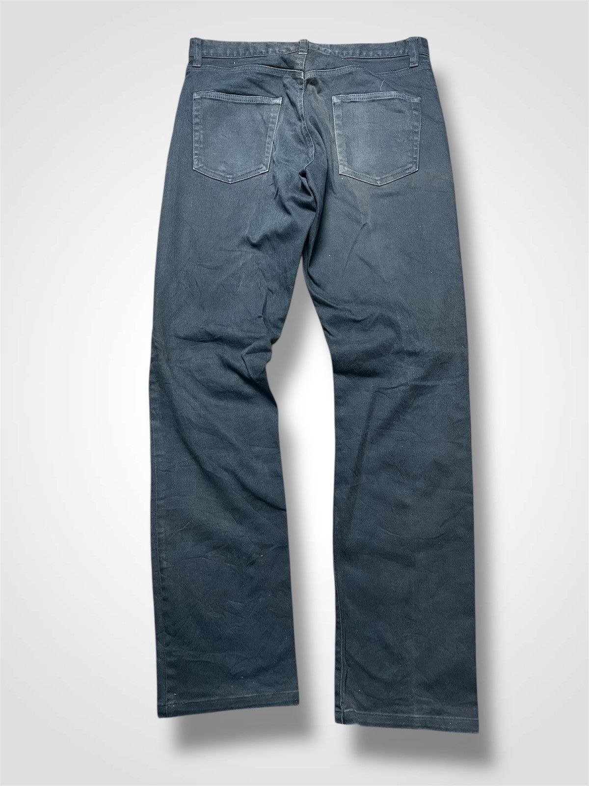 PPFM PPFM Japanese Brand Dark Grey Faded Denim Jeans (40) Size US 31 - 2 Thumbnail