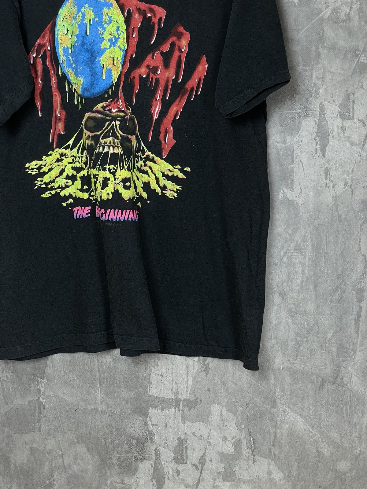 Band Tees × Vintage Vintage Black Faded Y2K Earth Y2K Streetwear Hype T shirt Size US M / EU 48-50 / 2 - 6 Thumbnail