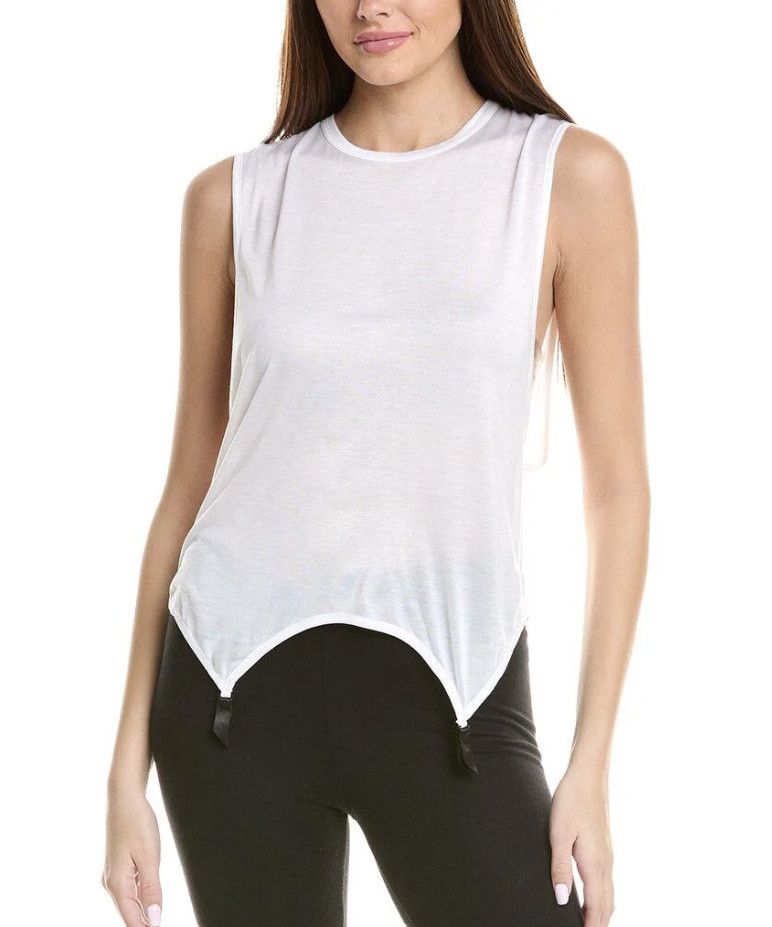 KIKI DE MONTPARNASSE *** KIKI DE MONTPARNASSE Muscle Garter Tank White ( S ) Size S / US 4 / IT 40 - 3 Thumbnail