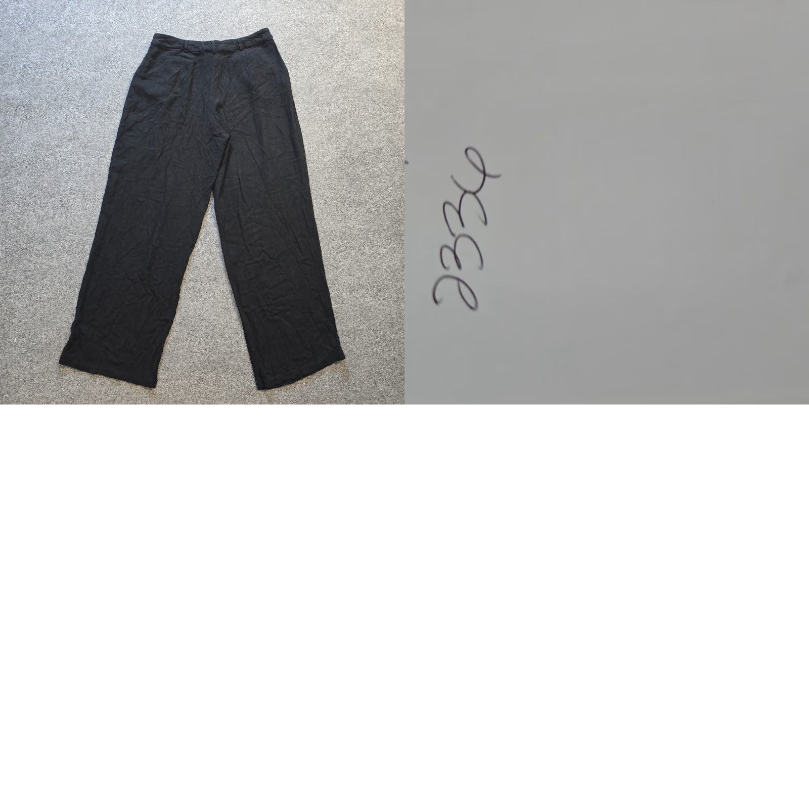 Anthropologie Anthropologie Pants Womens Size 8 Black Wide Leg Pleated Dress Pants Casual Capsule Minimal Pockets Twill Cotton High Rise Regular Inseam 31 in Size 30" / US 8 / IT 44 - 8 Thumbnail