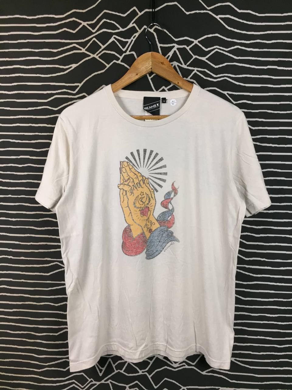 Beams Japan Beams T Japan Streetwear Praying Hands Tattoo Art Tee Size US M / EU 48-50 / 2 - 1 Thumbnail