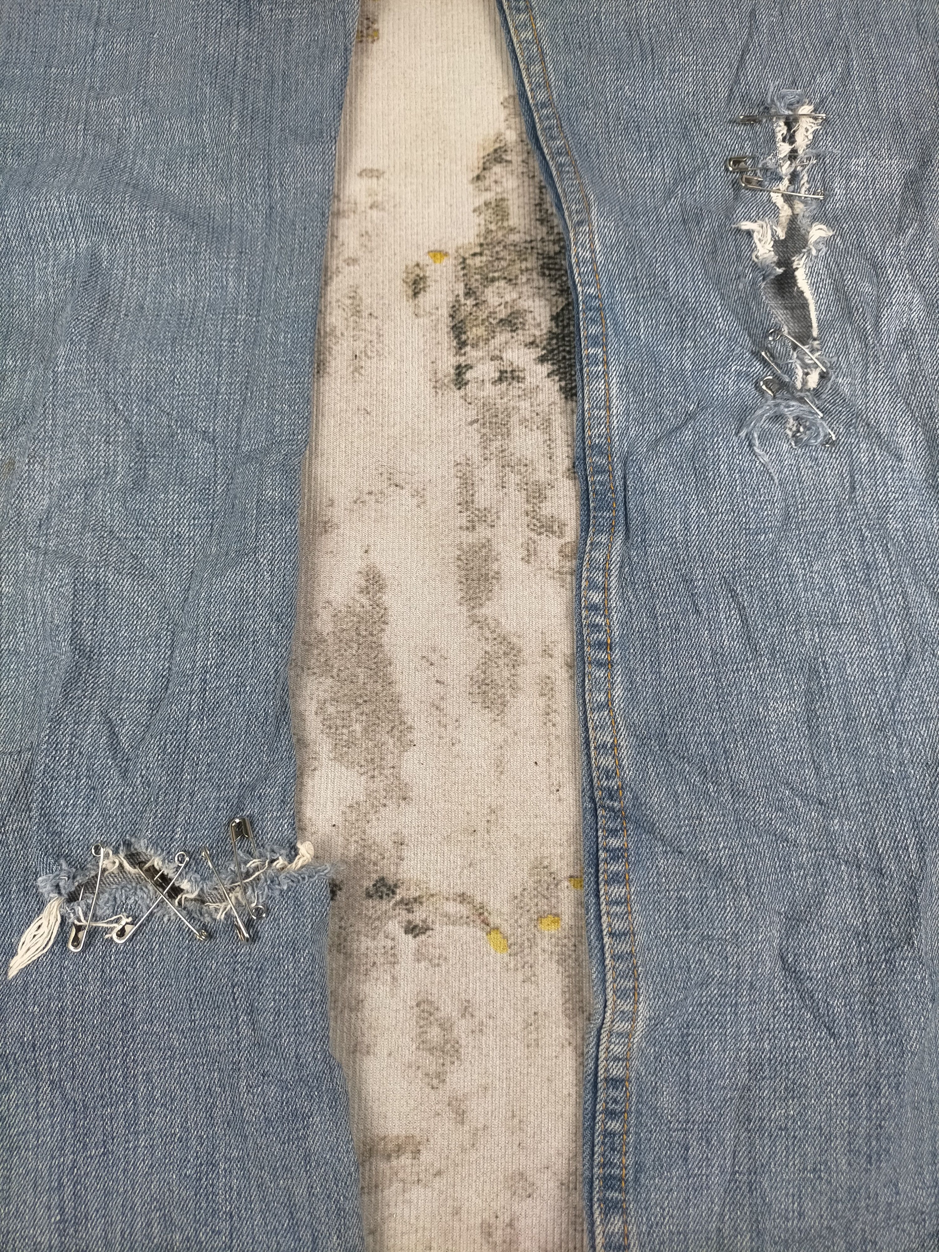 Levi's 🔥 Flared Rare Levis 527 Custom Distressed Trashed Jeans Size US 30 / EU 46 - 5 Thumbnail
