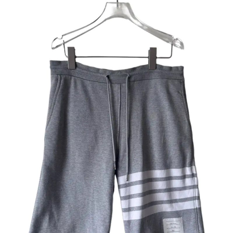 Thom Browne Thom Browne Lightweight Gray Cotton Logo Shorts 0089 Size US 27 - 1 Thumbnail