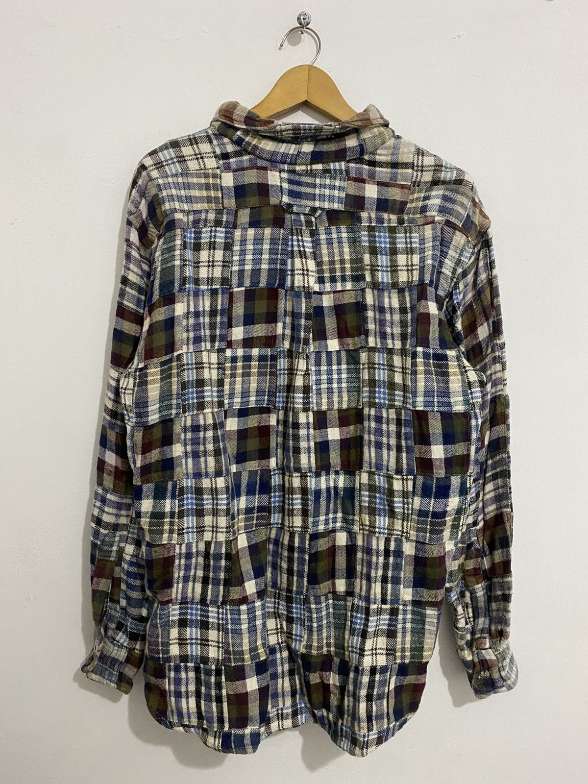 If Six Was Nine × Japanese Brand × Le Grande Bleu (L.G.B.) Cardinal flannel japanese patchwork kmrii styled Size US L / EU 52-54 / 3 - 4 Thumbnail