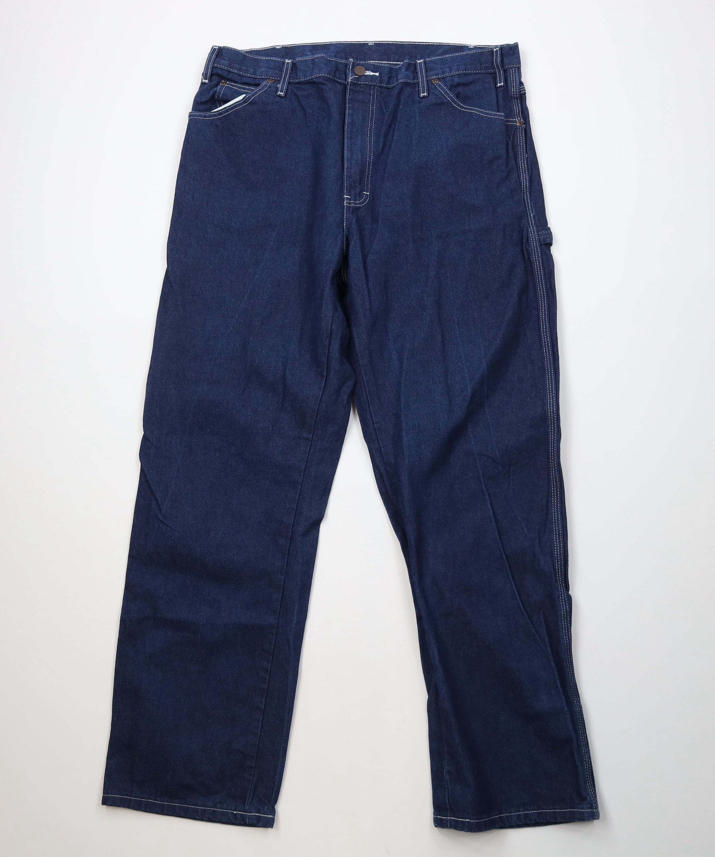 Dickies Vintage Y2K Dickies Wide Leg Dungaree Denim Jeans Cotton Size US 38 / EU 54 - 1 Thumbnail