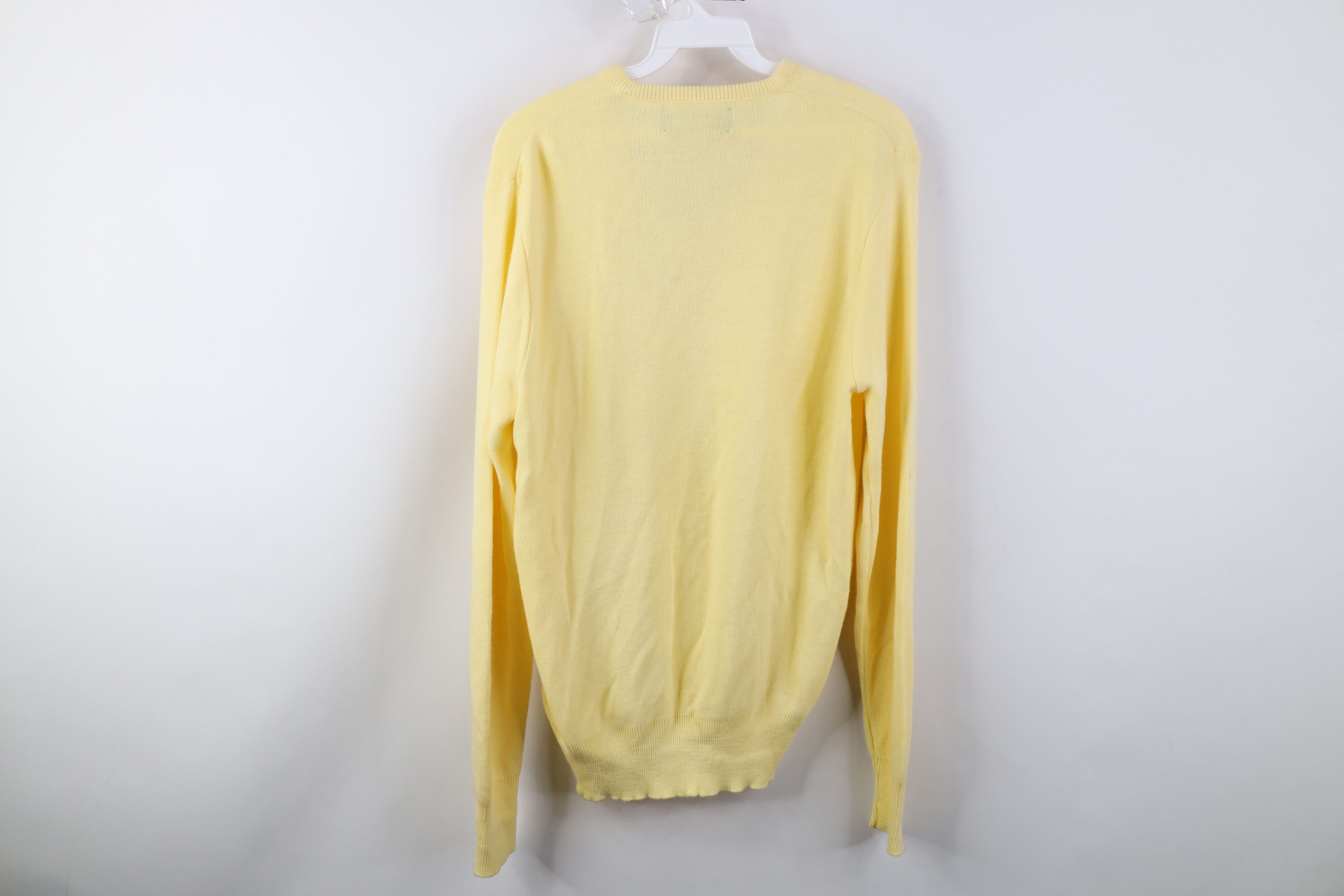 Vintage Deadstock Vintage 70s Streetwear Knit Sweater Yellow USA Size US M / EU 48-50 / 2 - 10 Thumbnail