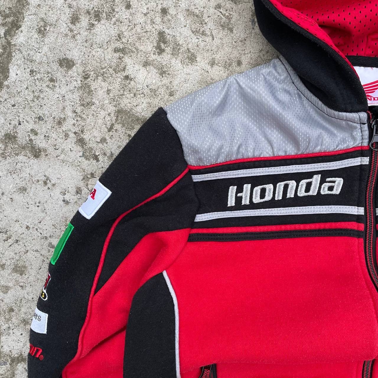 Honda Vintage Kids Zip Hoodie Honda Racing Y2K Size 7/8 Years 00s Size US XXS / EU 40 - 5 Thumbnail