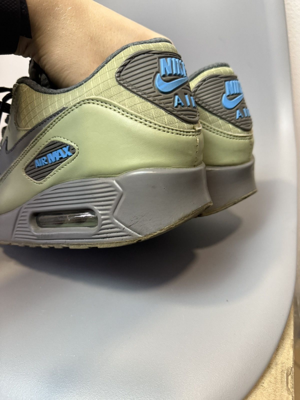 Nike Vintage Nike Air Max 90 Green Size US 8 / EU 41 - 11 Thumbnail