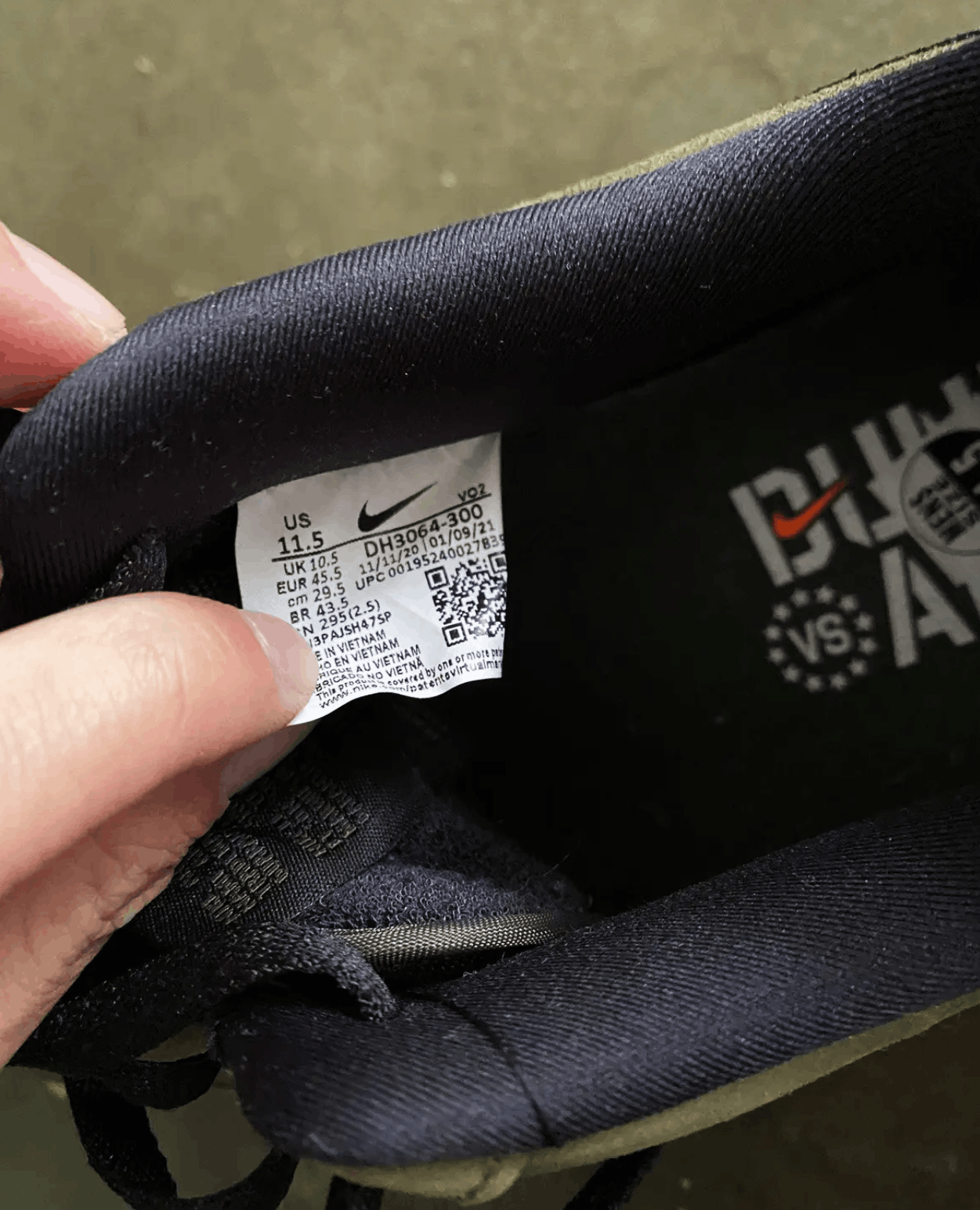 Nike × Undefeated Nike Undefeated Air Force 1 Ballistic Size US 11.5 / EU 44-45 - 3 Thumbnail