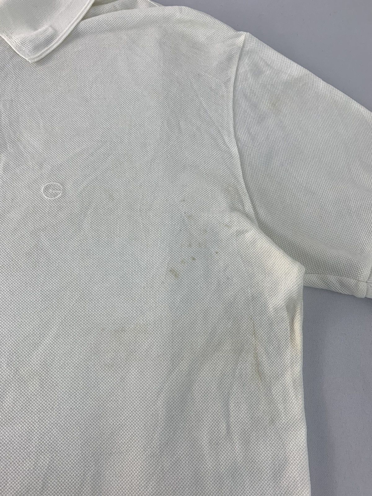 Gucci Hype Gucci White Polo Tee Embroidery G Logo Size US M / EU 48-50 / 2 - 9 Thumbnail