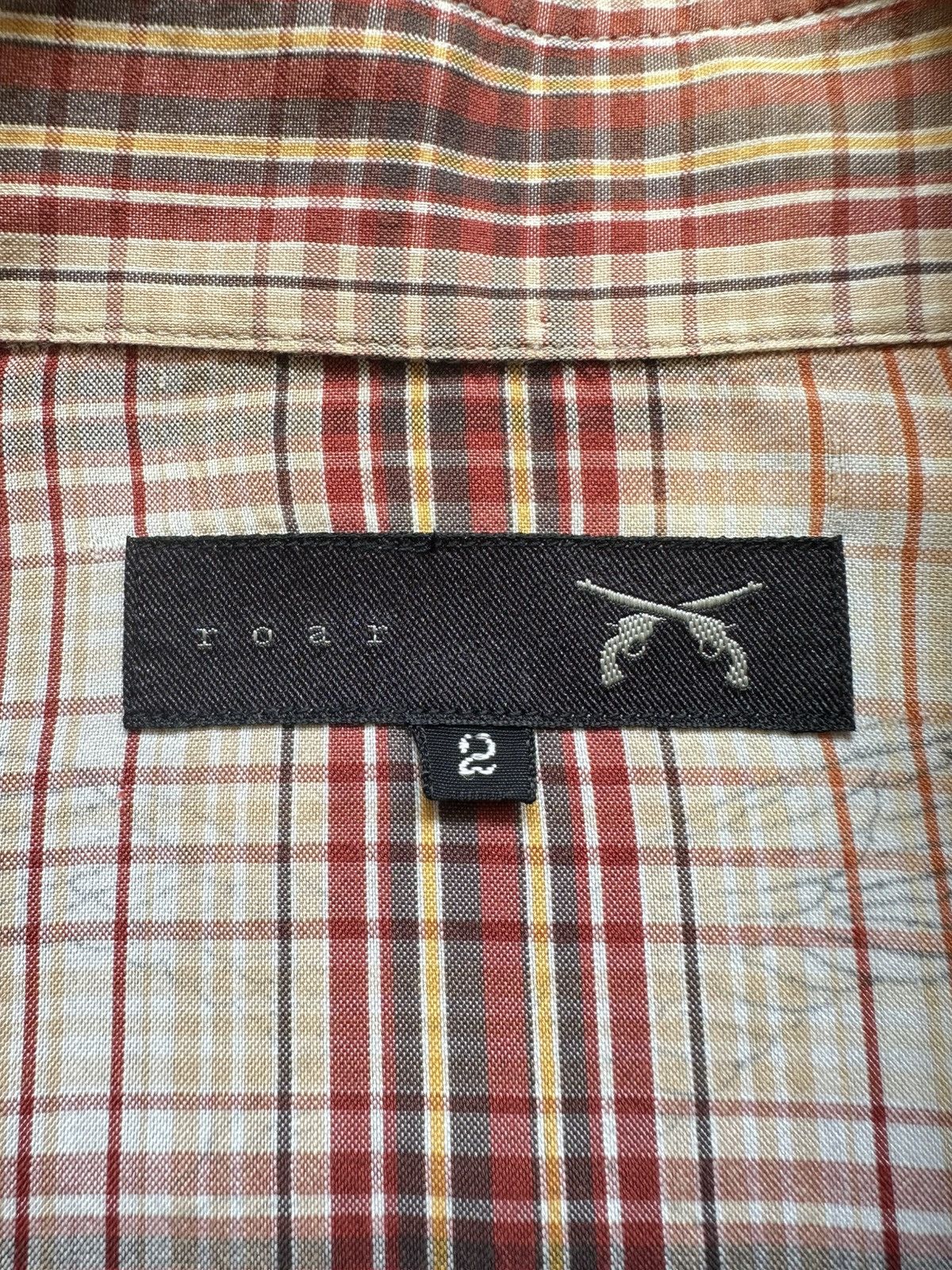 roarguns 2006SS - Roarguns “ Love & Peace “ shadow plaid shirt Size US M / EU 48-50 / 2 - 10 Thumbnail