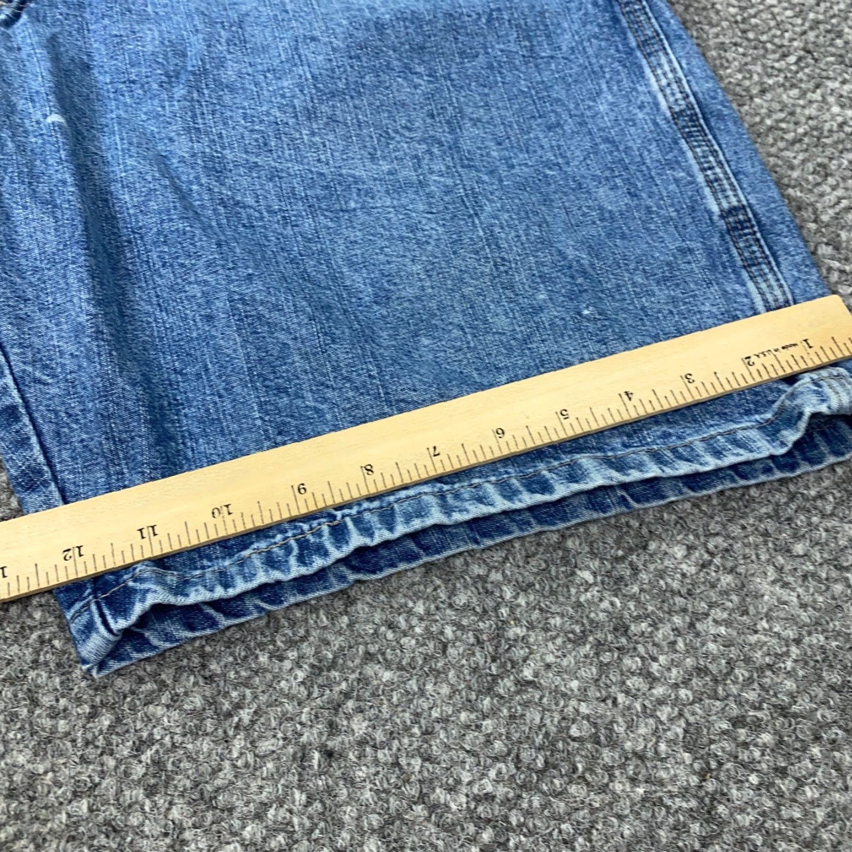 Wrangler WRANGLER Denim Bermuda Shorts Men's Size 38 Blue Faded Casual Travel Size US 38 / EU 54 - 6 Thumbnail