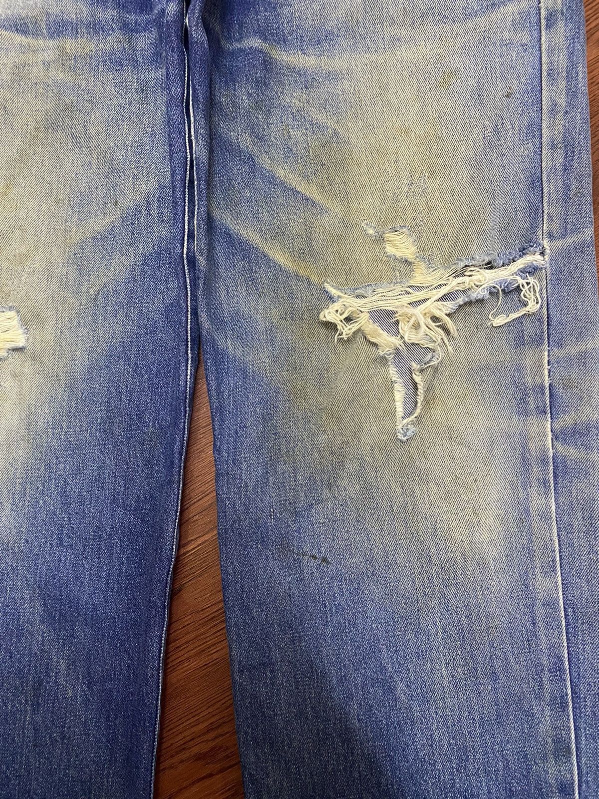 Japanese Brand Vintage Kenzo Japan Mud Wash Distressed Baggy Jeans Size US 32 / EU 48 - 8 Thumbnail