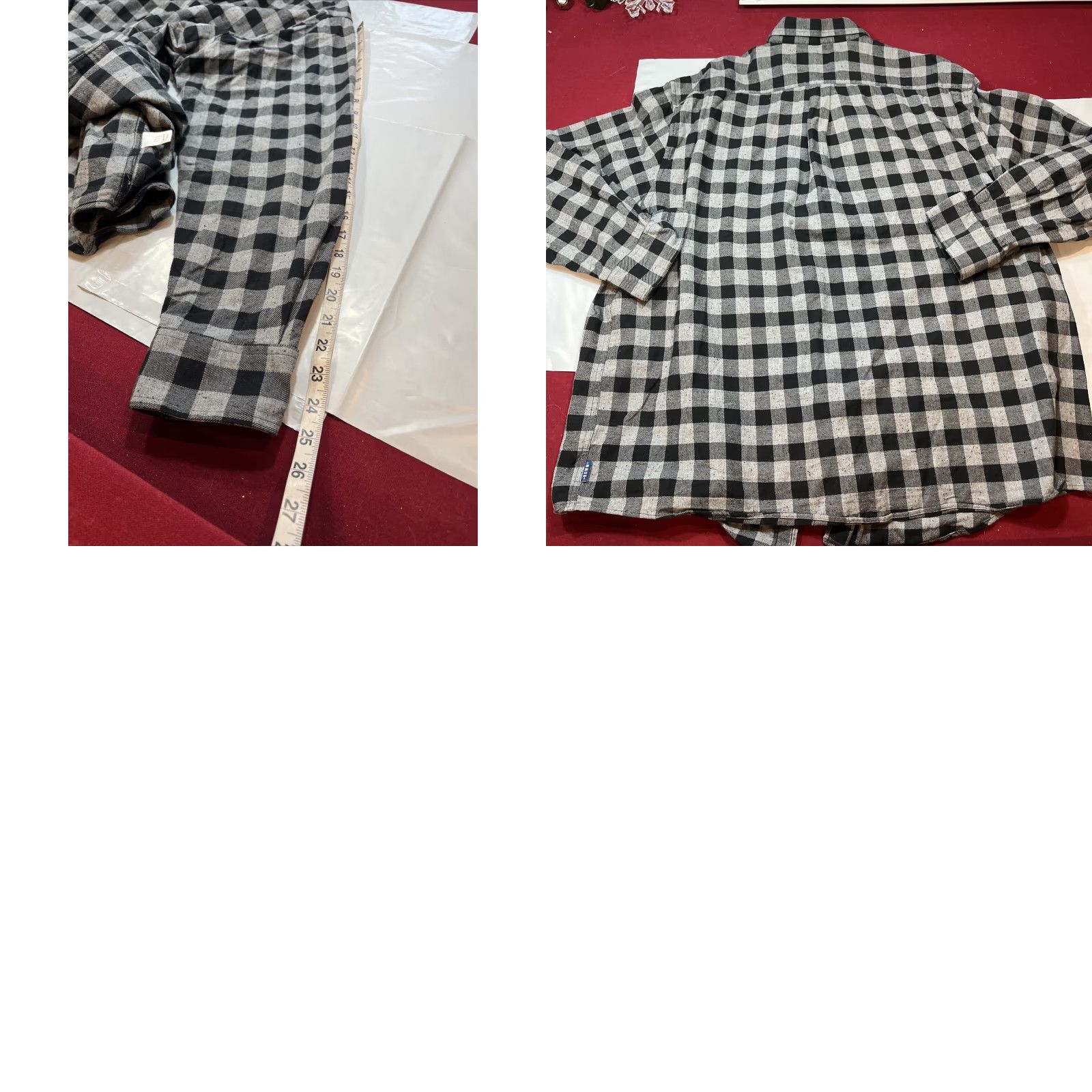 Vintage ROWM Black Gray Checkered Shirt Mens Button Long Sleeve Size 2XB Cotton Winter Shirt Size US XXL / EU 58 / 5 - 9 Thumbnail