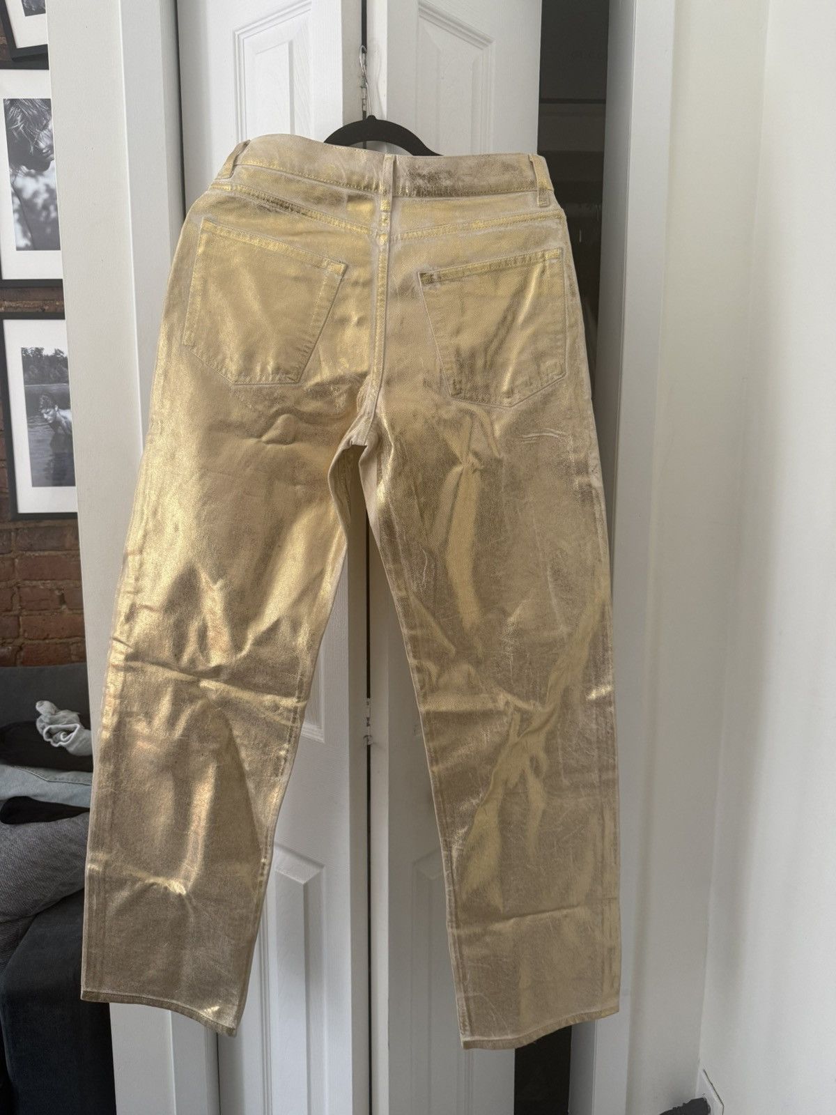 Zara Zara Women’s Golden Jeans Size 28" / US 6 / IT 42 - 3 Thumbnail