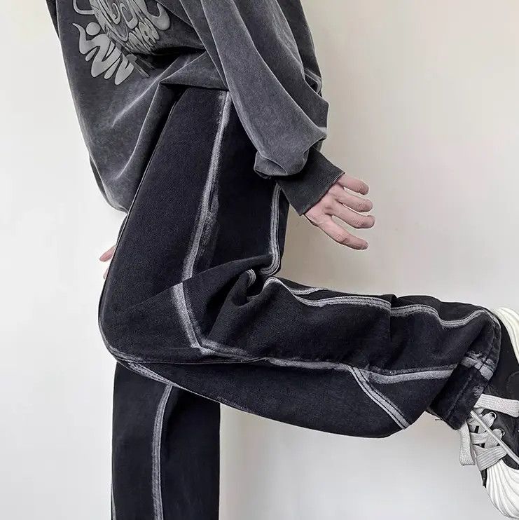 Japanese Brand Retro casual versatile loose fitting jeans Size US 32 / EU 48 - 6 Thumbnail
