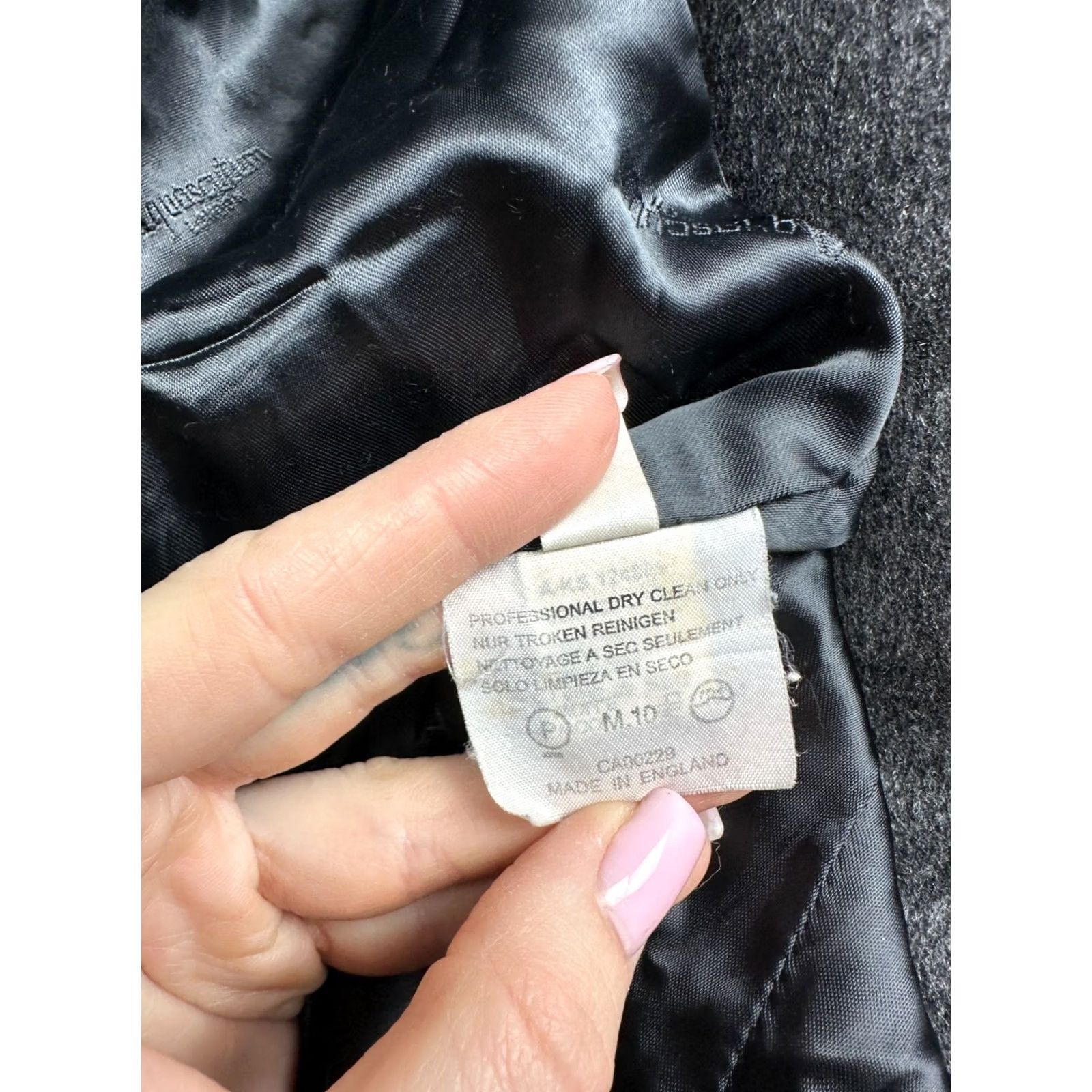 Aquascutum VINTAGE Aquascutum Mens Coat overcoat Wool Gray 40R 50R Long Solid Buttoned UK Wool 110 cm Mens Size US XXS / EU 40 - 6 Thumbnail