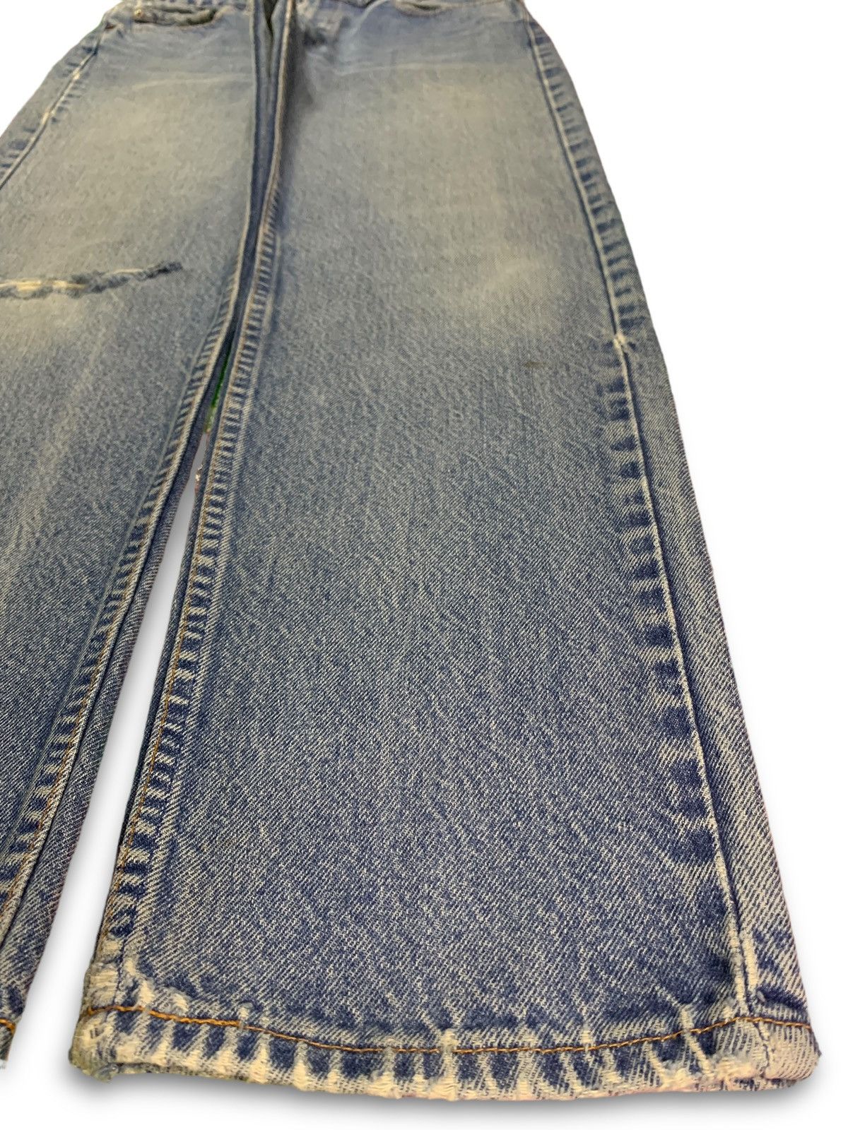 Levi's × Levi's Vintage Clothing Vintage 90s Levis 505 Blue Wash Distressed Ripped Jeans Size US 33 - 7 Thumbnail