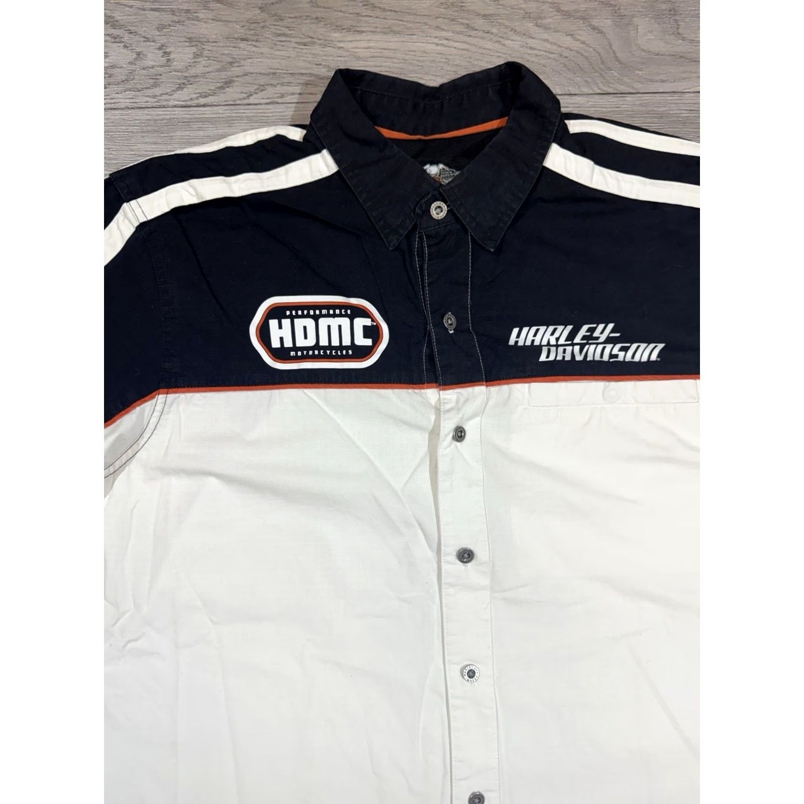 Harley Davidson Harley-Davidson Men's XL HDMC Performance Motorspeed Short Sleeve Mechanic Shirt Size US XL / EU 56 / 4 - 6 Thumbnail