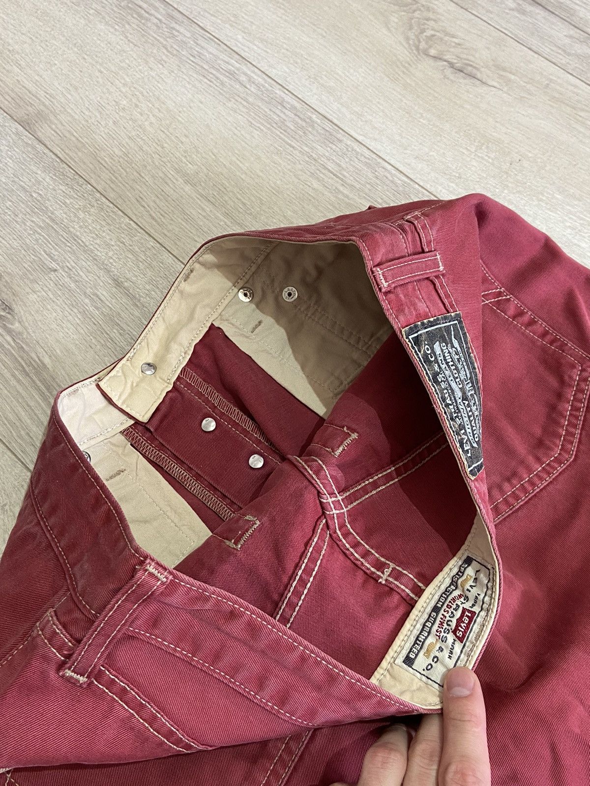 Levi's × Vintage Levi’s vintage pants red 90’S Size US 34 / EU 50 - 9 Thumbnail