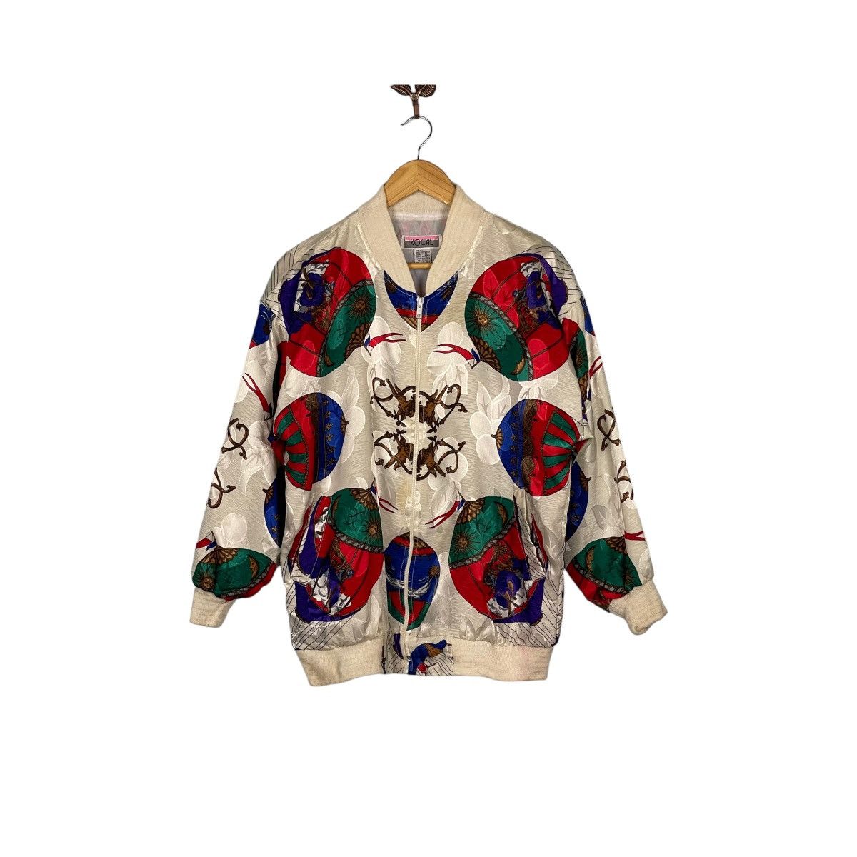 Japanese Brand Vintage 90s Baroque Sensation Bomber Jacket Size ONE SIZE - 1 Thumbnail