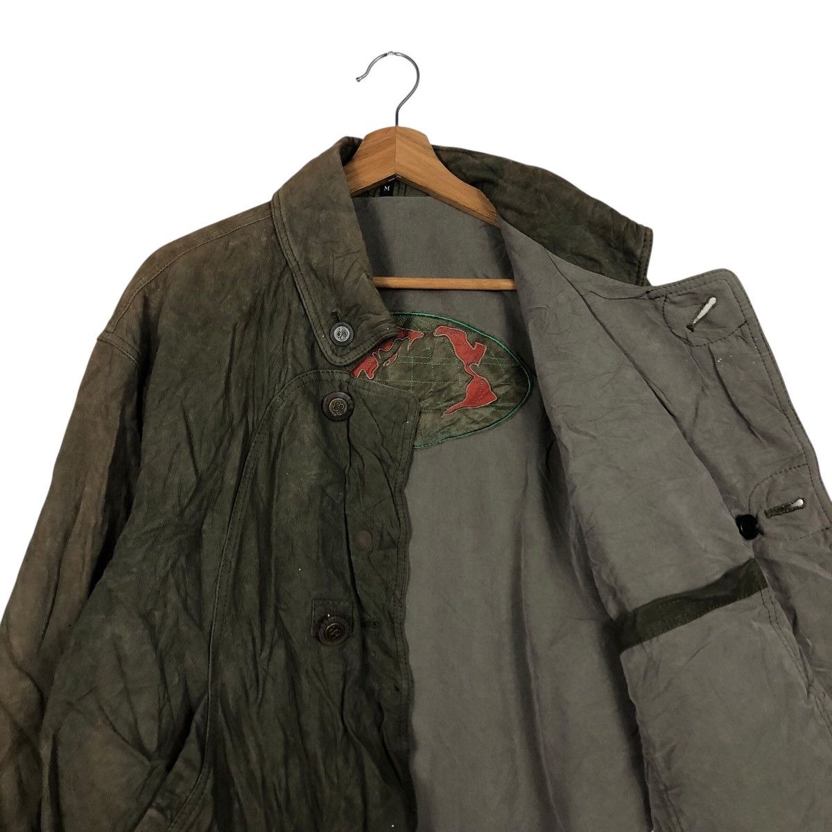 Japanese Brand 📌Vintage Work Leather Jacket Unbranded Issey Miyake Size US M / EU 48-50 / 2 - 13 Thumbnail