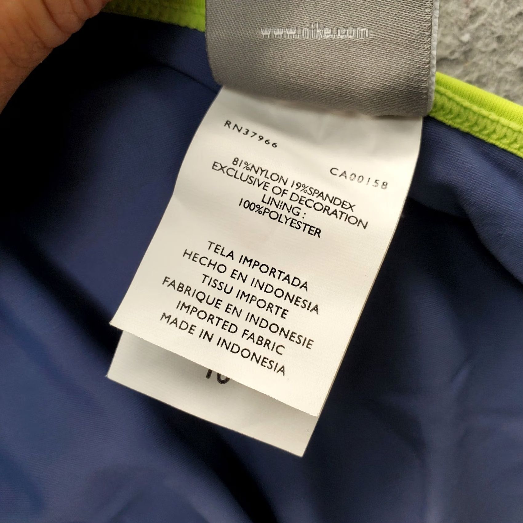 Nike Nike Bikini Bottom Women's 10 Multicolor Nylon Swimwear Piped Trim Embroidered Logo Bottoms Size 32" / US 10 / IT 46 - 6 Thumbnail