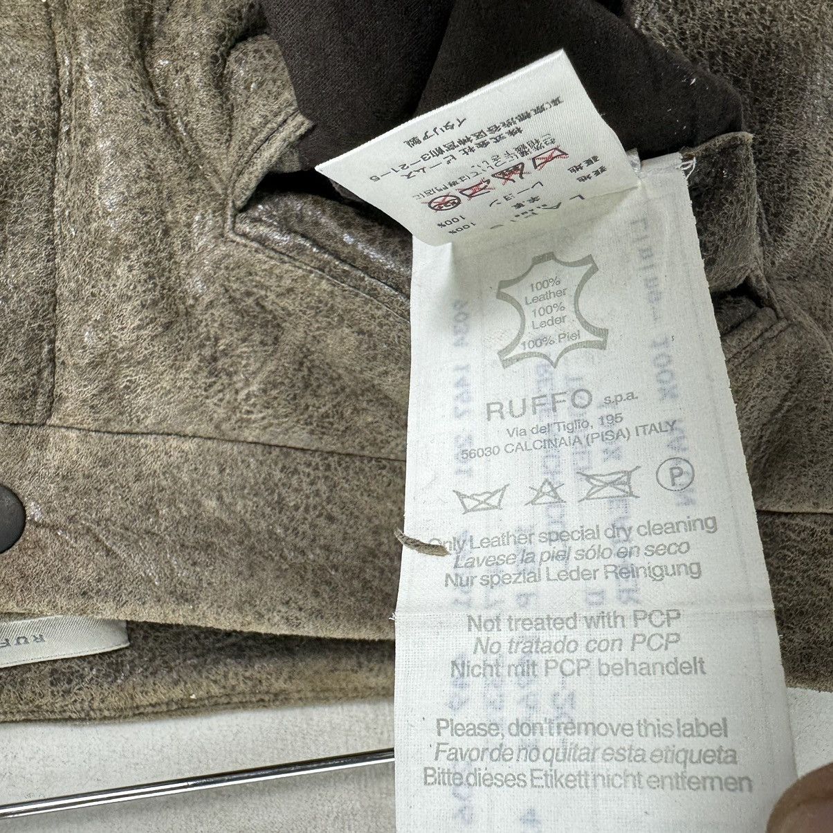 Ruffo Research 🔥RUFFO RESEARCH LEATHER FW2000 TROUSER PANTS Size 30" / US 8 / IT 44 - 12 Thumbnail